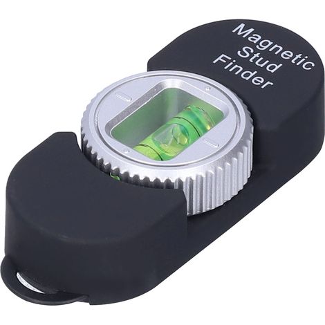 Détecteur de Métaux Magnétique Portable avec Niveau à Bulle pour Vis et Clous en Acier, Noir (1/5)