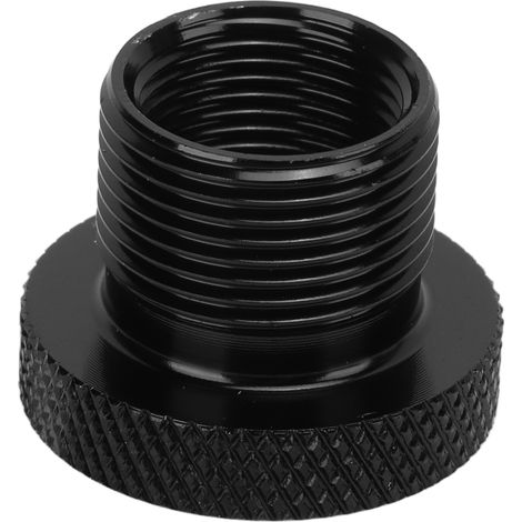 Adaptateur de filtre à huile automobile universel en métal noir fileté, accessoires automobiles 5/8‑24 à 1/2‑28 (1/5)
