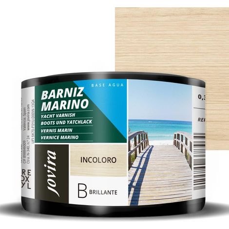 Vernis Marin À l'eau Spéciale résistance dans Les environnements Marins. 375 Millilitres, Brillant (1/5)