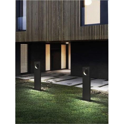 Lampione Da Terra Giardino Lampada Led Luce Bianca 12 W Lampioncino Nero Ip65 (1/3)