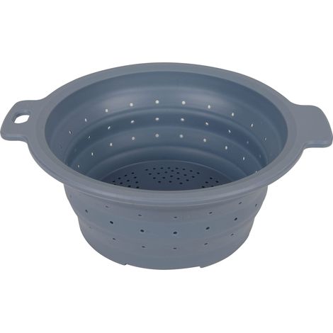 Ustensiles de Cuisine Passoire Pliable Rétractable Silicone 26cm Ø 2 Tailles différentes Idéal Gain de Place (1/4)