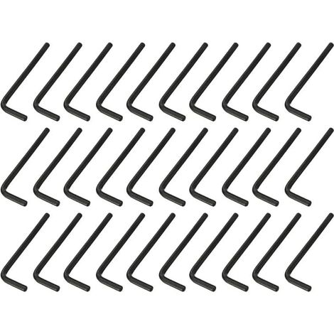 30 pièces Clé Allen Métrique 5mm en L, Acier CR-V à Couple Élevé et Anti-Corrosion, pour Assemblage de Meubles, Maintenance d'Appareils, Installation de Pièces Automobiles (1/4)