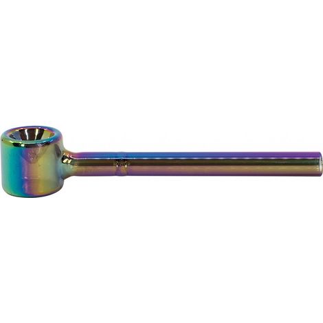 Pipa de cristal arcoíris de 13 cm