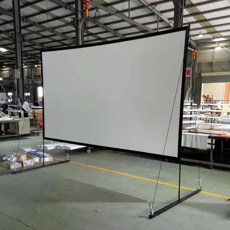 Projektionsbildschirm und Halterungssatz mit tragbarem Projektor-Leinwand mit Stativ 16:9 / 331,9 186,7 cm