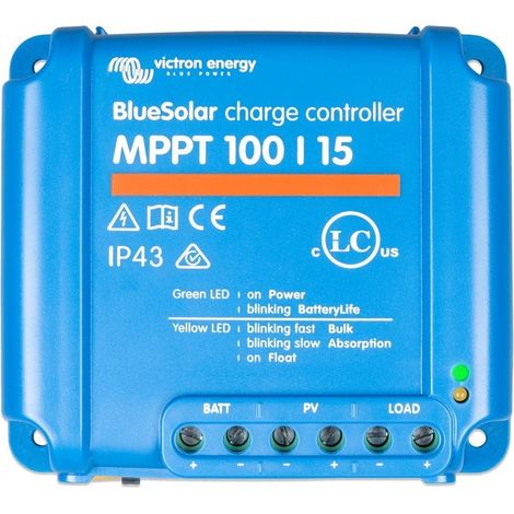 Régulateur solaire 15A 12/24V BlueSolar MPPT 100/15 VICTRON