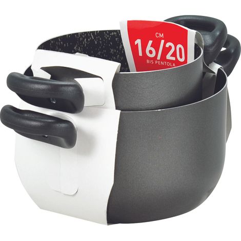 MAURY'S JULIEN SET BIS DI PENTOLE 16 + 20 CM ANTIADERENTI