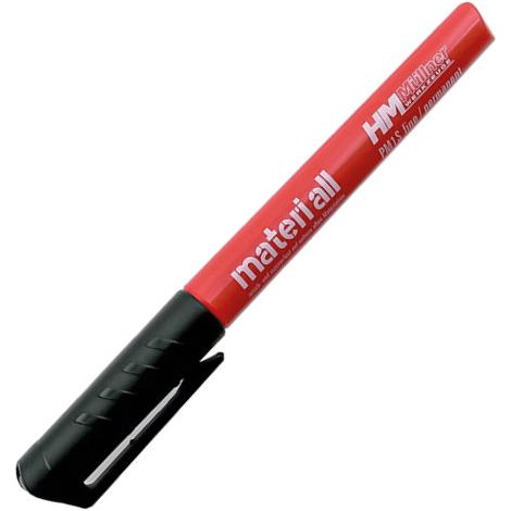 HM Müllner Permanentmarker materi all - PM1S - schwarz- wasserfest - Acrylfaser