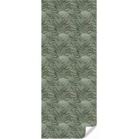 Carta da Parati Foglie - Texture - Verde 100x240 cm