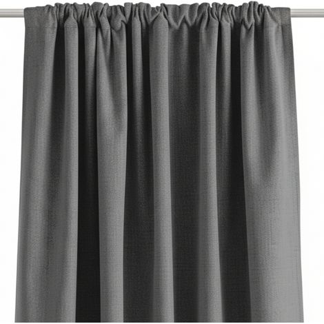 Plisseevorhang aus Polyester grau 140 x 280 cm TEIDOR