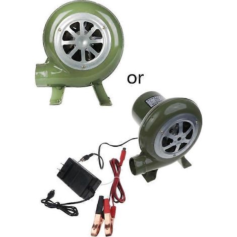 BBQ Ventilateur Air DC12V 60W Portable Léger Électrique pour Cuisson Extérieur Souffleur Barbecue
