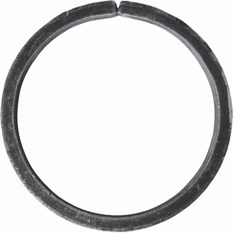 Deco Fer Forge – Cercle décoratif en fer forgé 100mm – Fer plat 16x4mm – Fixation par soudure – Pour renforcement de sécurité et décoration moderne (1/5)