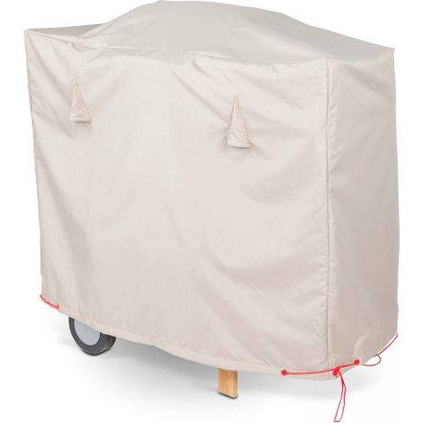 Oviala – Housse de barbecue imperméable 110 x 58 x 60 cm – Fixation par scratchs – Traitement anti-UV – Bâche déperlant en polyester