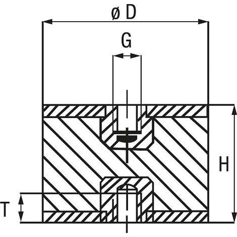 Plot antivibratile en caoutchouc type C (1/2)
