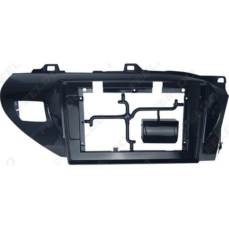 Android navigation panel frame compatible with Toyota Hilux (international version), versatile frame, made of titanium. (1/5)