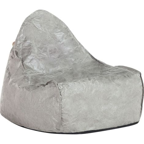 Fodera per poltrona sacco impermeabile Nylon con cerniera e velcro impermeabile 75 x 75 cm grigio Fuzzy (1/5)