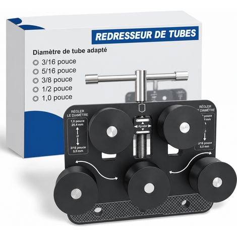 Redresseur de tubes et conduites de frein 3/16" à 1,0", outil manuel, 18 × 14 × 2 cm, 1 kg – Livraison gratuite (1/5)