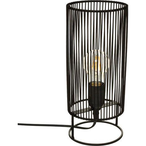 Lámpara de mesa Nora - negro - metal A. 30 cm - Atmosphera créateur d'intérieur