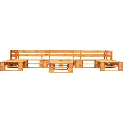 Maison Exclusive - Canapés de jardin palette 6 pcs Bois Marron miel (1/3)