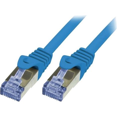 Cordon de raccordement S-FTP Cat.6a bleu - 5m