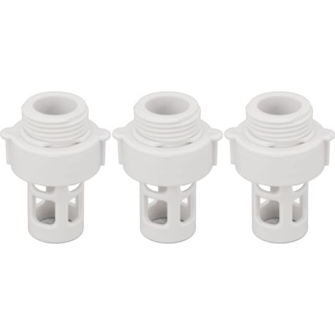 [NON UTILIZZATO] 3 pezzi connettore tappo di scarico tubo piscina, adattatore tubo piscina, tappo di scarico acqua per piscine rotonde Intex 10184, filettatura 25 mm