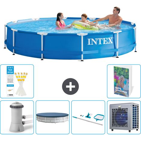 Intex Piscina con struttura Rotonda - 366x76 cm - 7-pezzi S283 (1/5)