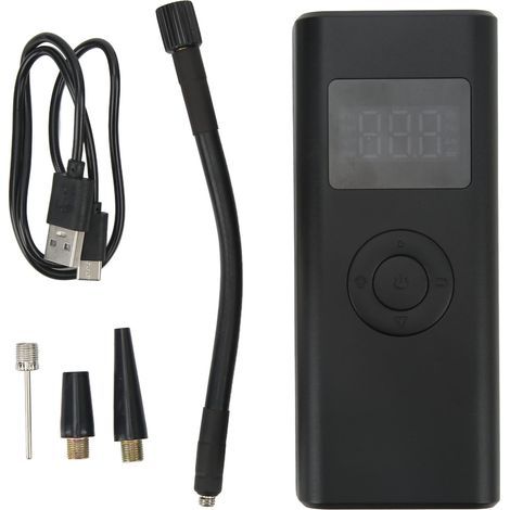 Gonfleur de pneu sans fil avec écran numérique LED, pompe portative rechargeable USB-C, 150 PSI, pour motos (1/5)