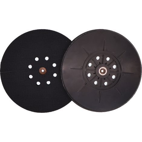 Plateau de ponçage 215 mm – Compatible avec ponceuses à sec – 8 trous pour aspiration poussière – Connexion M10 rapide - DW 215 TE-DELKEVIC (1/3)