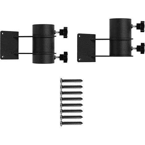 Support de parasol pour balustrade, 2 pièces, fixation robuste pour terrasse et balcon, accessoire extérieur pratique (1/4)