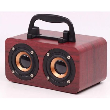 1509077mm Bluetooth Portable Audio Mini Haut-Parleur Bluetooth Sans Fil (Grain de Séquoia) (1/4)