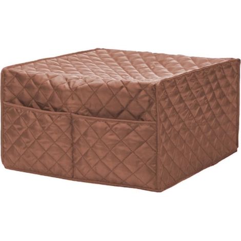 Housse de protection étanche à la poussière pour micro-ondes et four en coton pongé Gris ou marron 43 x 41 x 27 cm (1/5)