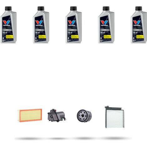 Kit tagliando 4 FILTRI e 5L OLIO compatibile con Renault Clio III 1.5 DCI 48kw Dal 2005 (1/5)
