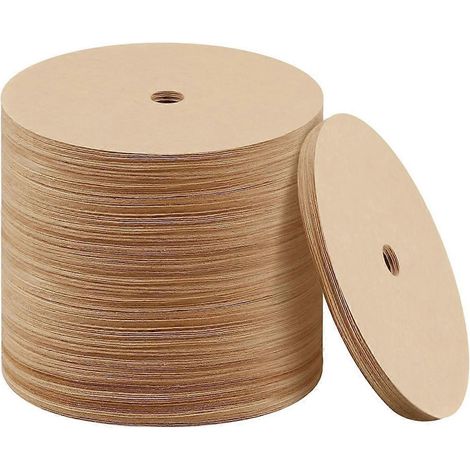 500 Stück Kaffeefilter für Kaffeemaschinen, braune Filterscheiben