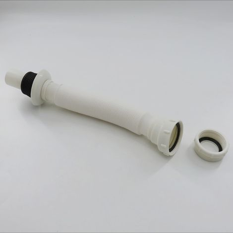 Tuyau d'évacuation de lavabo de 1,25 à 1,5 pouce, anti-obstruction et anti-odeurs, tuyau d'évacuation de lavabo extensible. (1/5)