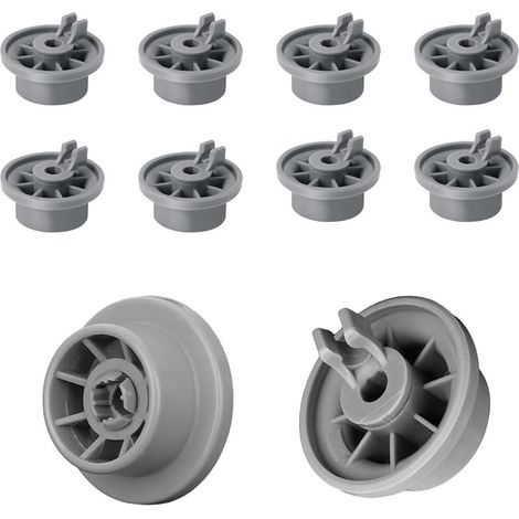 8-teiliges Geschirrspülkorb-Lagerset – Universelle Ersatzräder und -rollen, kompatibel mit Bosch, Siemens, Neff und Beko – Geschirrspülmaschinen-Ersatzteile und Zubehör (1/5)