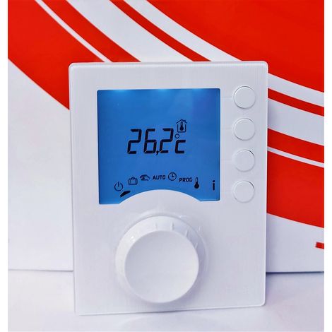 TYBOX 137 + Termostato radio programable para caldera o bomba de calor no reversible (1/4)