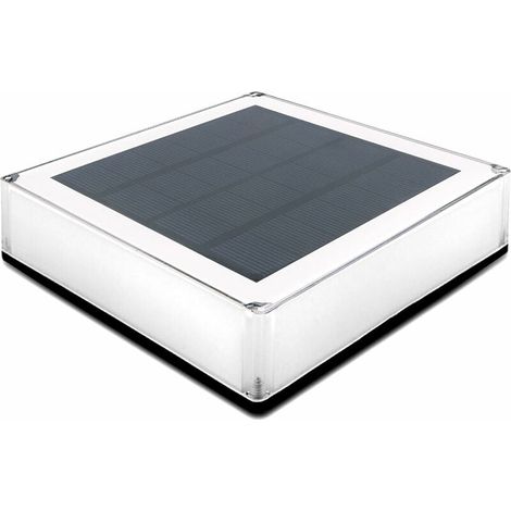 Capuchons de Poteaux Solaires 12x12cm, 1 Pcs Lampe de Poteau de Clôture en Bois Imperméable Lampe de Chemin de Jardin pour Terrasse, Patio, Marches (1/5)