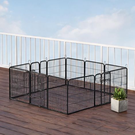 Barrière pour chien grigio Scuro en acciaio 80 x 1,5 x 80 cm (1/5)