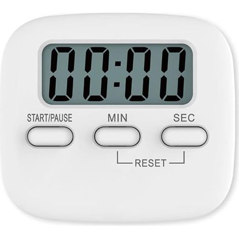 Minuterie de cuisine 2 Pack Digital Cuisine Moyers Compte à rebours magnétique Minuterie Gros chiffres Retour arrière (1/5)