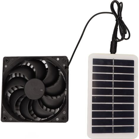 Kit de Ventilateur de Panneau Solaire étanche 15 W. Ventilateur D'extraction de Ventilateur Solaire pour Serre. Grenier. Poulailler (1/5)