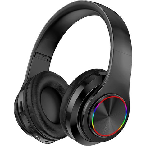 Kabelloser Bluetooth-Over-Ear-Kopfhörer, faltbar, Stereo-Sound, integriertes Mikrofon, kabelgebundener und kabelloser Betrieb, Micro-SD-/TF-Kartenleser, FM-Radio, kompatibel mit Smartphones, Samsung-G (1/5)