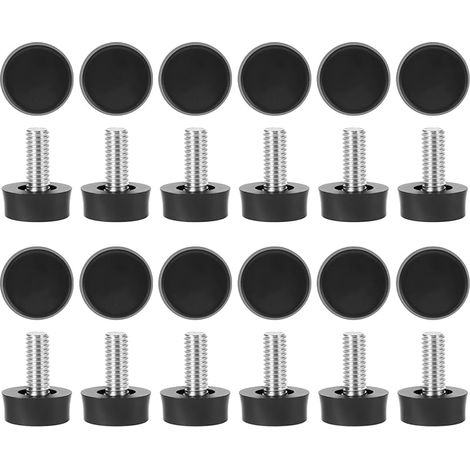 ® Pied De Nivellement pour Mobilier, Pied De Table Reglable, Installés sous Les Pieds des Meubles, M6 x10mm, 24 Pièces