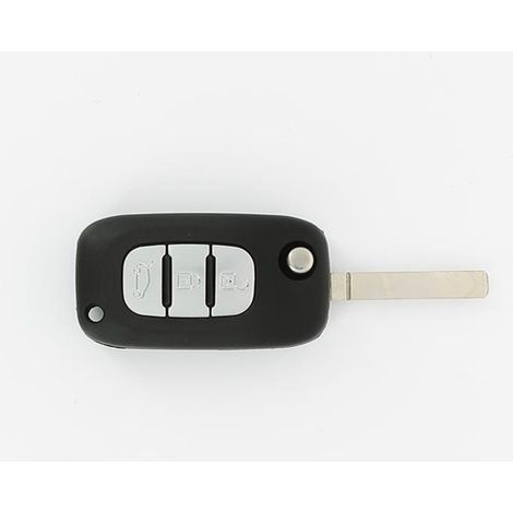 COQUE CLE ADAPTABLE POUR RENAULT 3 BOUTONS LAME FRAISEE KEYSKAR