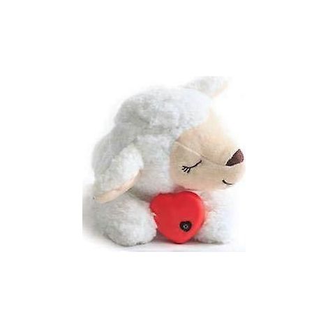 Jouet pour chien Peluche, Jouet pour Chiot avec Battement de cur Aide composition Peluche Chaude pour Animal de Compagnie, Forme de Mouton (1/5)