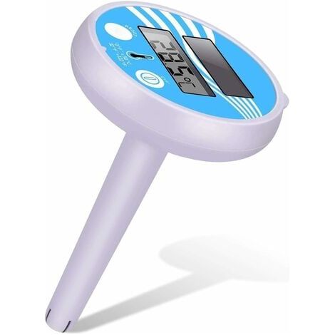 AIPER Solar Digitales Poolthermometer, Schwimmendes Poolthermometer, Unzerbrechliches Poolthermometer für Innen- und Außenpools, Spas