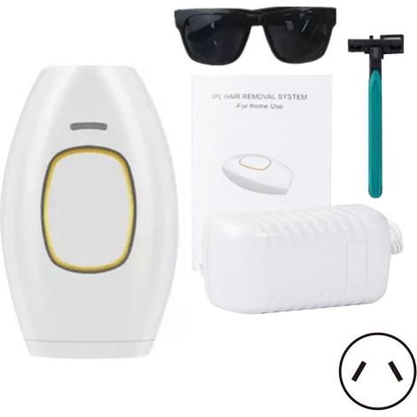 Appareil d'épilation laser indolore, épilateur multifonctionnel et sûr, 5 modes d'épilation, pour le corps, blanc-AquaForge (1/5)