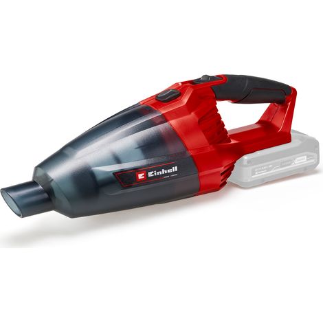 Einhell Aspirateur à main sans fil TE-VC 18 Li Solo -PXC (18V, Livré avec accessoires (Buse, buse à rainures...), Bac à poussiere 540ml) Livré sans Batterie ni Chargeur