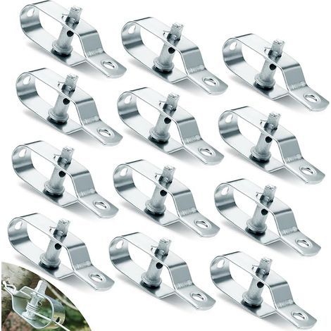 12 Pièces Tendeur Grillage Tendeur Cable Acier Galvanisé Tendeur Fil a Linge 95mm Tendeur Cloture pour Fil de Fer Grillage Cloture Grillage a Mouton Fil Barbelé Corde à Linge Cable Inox (1/5)