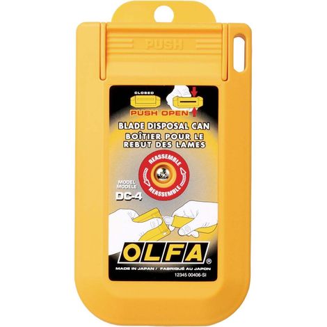OLFA DC-4 CONTENEDOR PARA CUCHILLAS USADAS CON TAPA