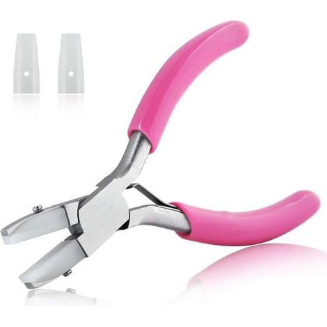 Pince à bijoux double face avec mâchoires plates en nylon, pince à bijouterie douce et précise pour la fabrication artisanale de bijoux – petite taille, idéale pour les détails fins