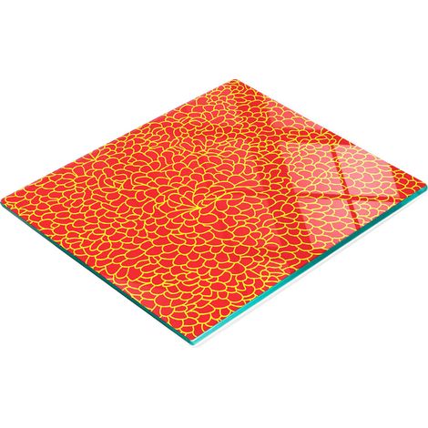 Pannello decorativo multifunzionale da cucina in vetro temperato lava 60x52 cm (1/5)